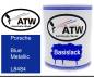 Preview: Porsche, Blue Metallic, L8484: 1L Lackdose, von ATW Autoteile West.